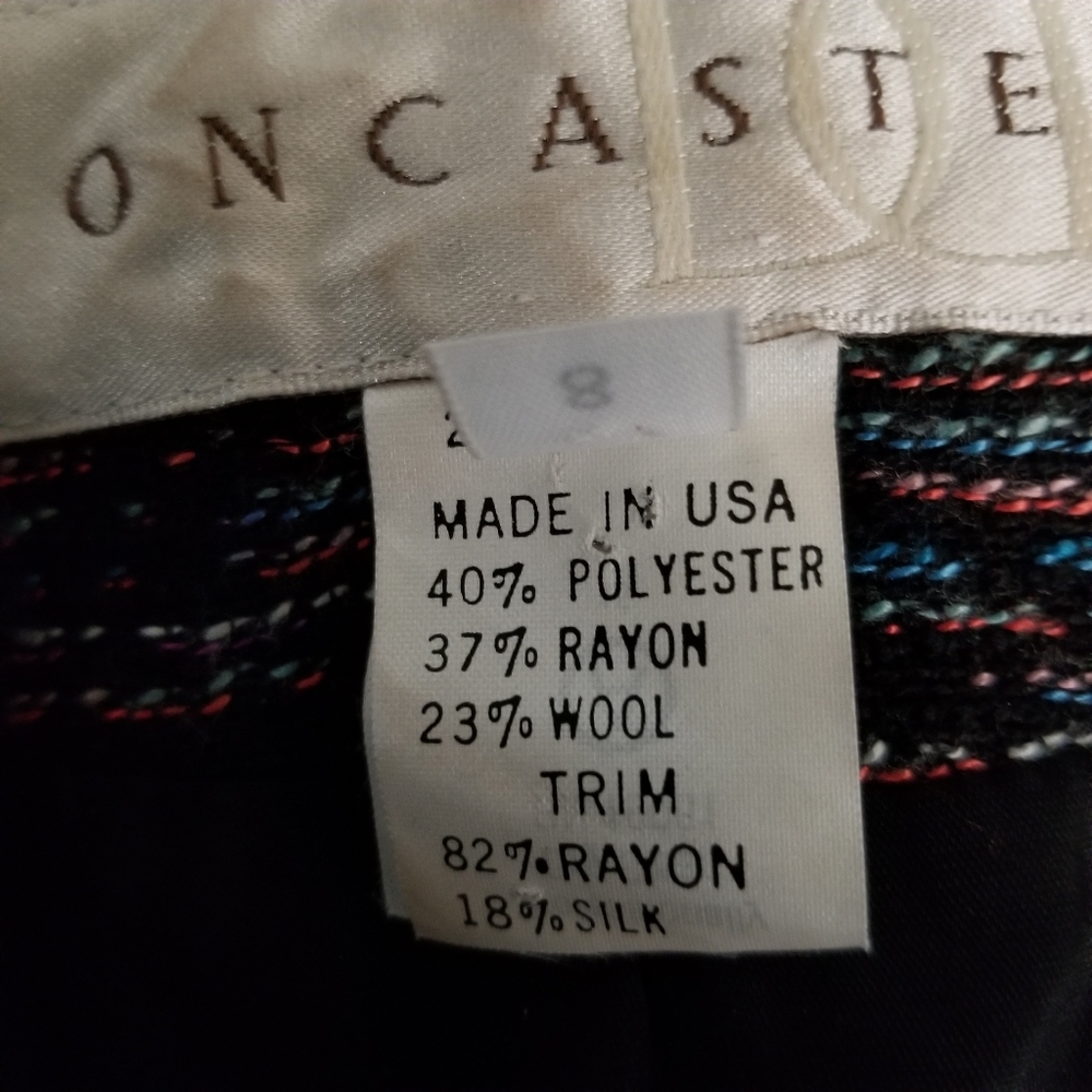 Vintage Doncaster Tapestry Blazer Jewel Button Brocade Jacket Size 8 - Picture 7 of 8